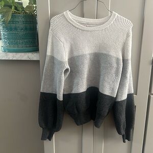Three colored sweater